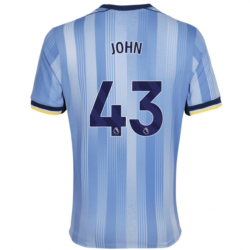 Danxen Niño Camiseta Nile John #43 Azul Claro 2ª Equipación 2024/25 La Camisa México