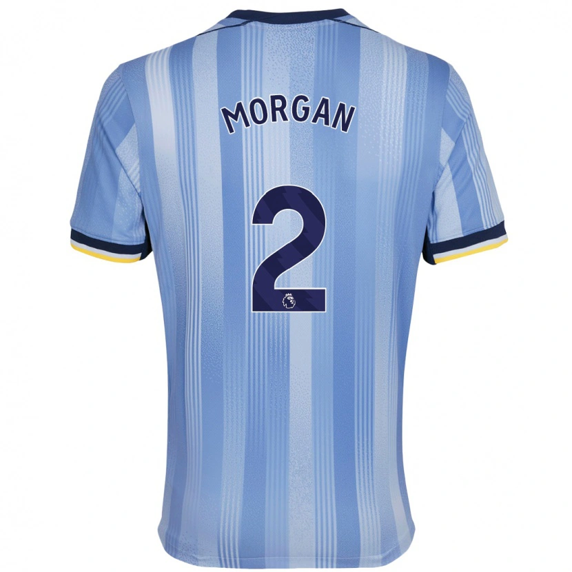 Danxen Niño Camiseta Esther Morgan #2 Azul Claro 2ª Equipación 2024/25 La Camisa México