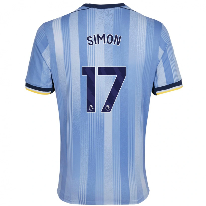 Danxen Niño Camiseta Kyah Simon #17 Azul Claro 2ª Equipación 2024/25 La Camisa México