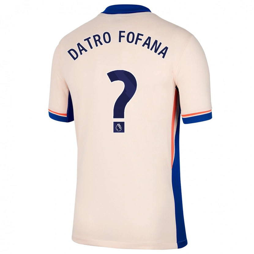 Danxen Niño Camiseta David Datro Fofana #0 Beige Claro 2ª Equipación 2024/25 La Camisa México