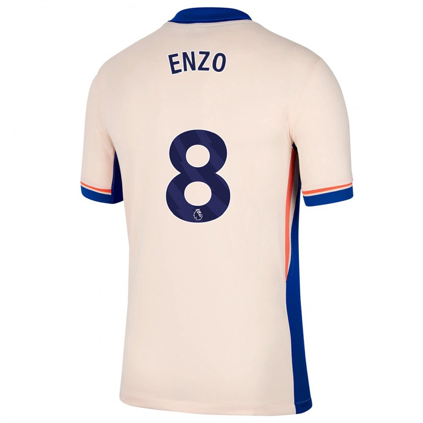 Danxen Niño Camiseta Enzo Fernández #8 Beige Claro 2ª Equipación 2024/25 La Camisa México
