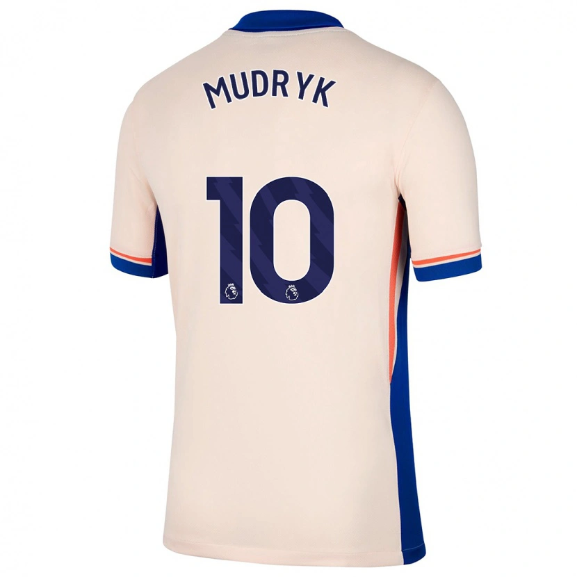 Danxen Niño Camiseta Mykhaylo Mudryk #10 Beige Claro 2ª Equipación 2024/25 La Camisa México