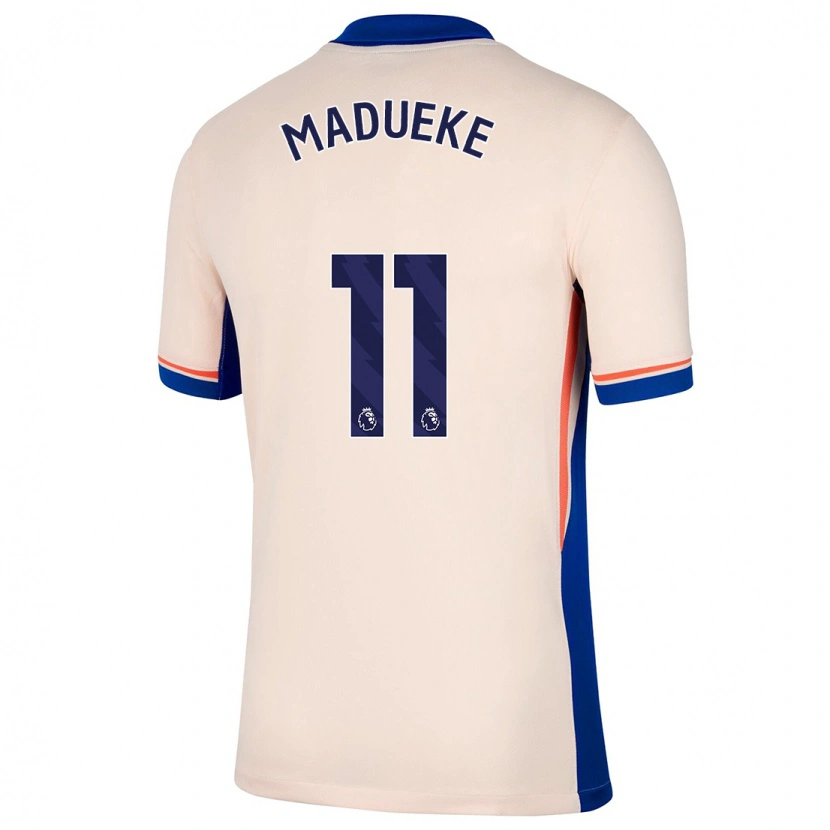 Danxen Niño Camiseta Noni Madueke #11 Beige Claro 2ª Equipación 2024/25 La Camisa México