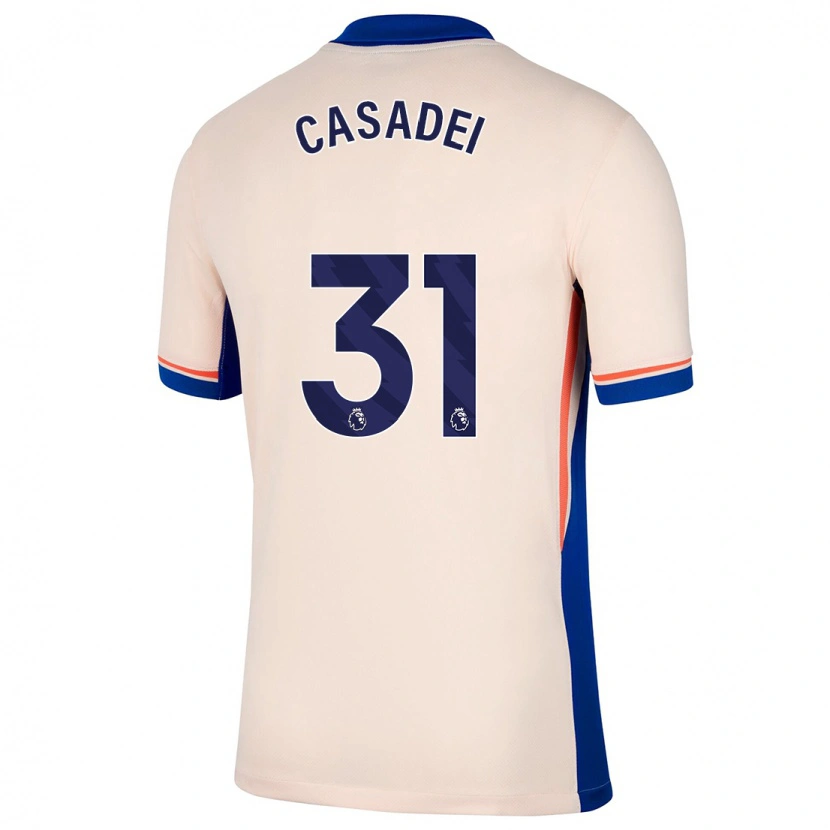 Danxen Niño Camiseta Cesare Casadei #31 Beige Claro 2ª Equipación 2024/25 La Camisa México