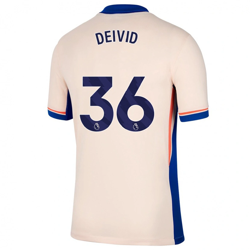 Danxen Niño Camiseta Deivid Washington #36 Beige Claro 2ª Equipación 2024/25 La Camisa México
