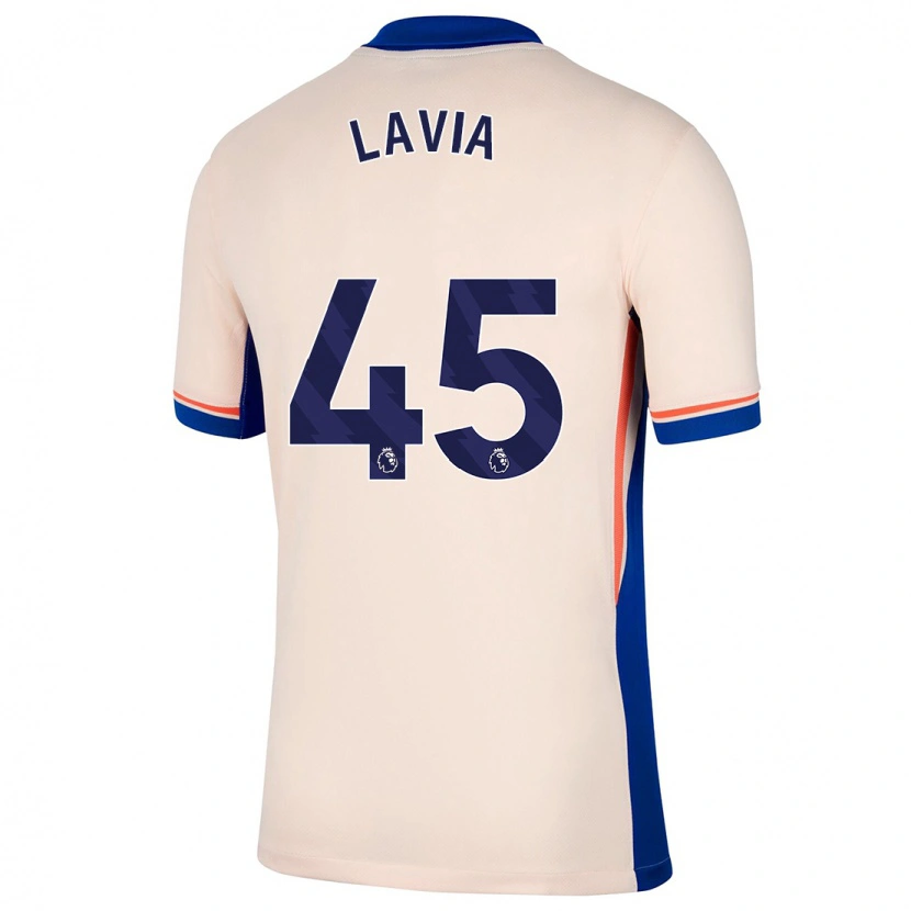 Danxen Niño Camiseta Roméo Lavia #45 Beige Claro 2ª Equipación 2024/25 La Camisa México