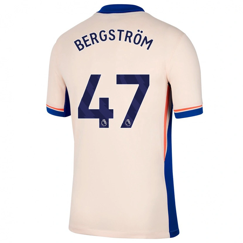 Danxen Niño Camiseta Lucas Bergström #47 Beige Claro 2ª Equipación 2024/25 La Camisa México