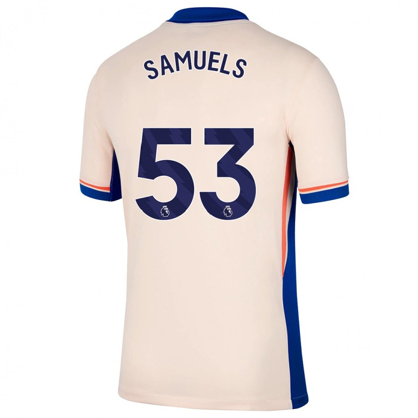 Danxen Niño Camiseta Ishé Samuels-Smith #53 Beige Claro 2ª Equipación 2024/25 La Camisa México