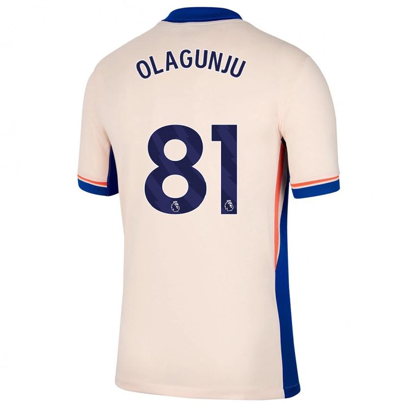 Danxen Niño Camiseta Saheed Olagunju #81 Beige Claro 2ª Equipación 2024/25 La Camisa México