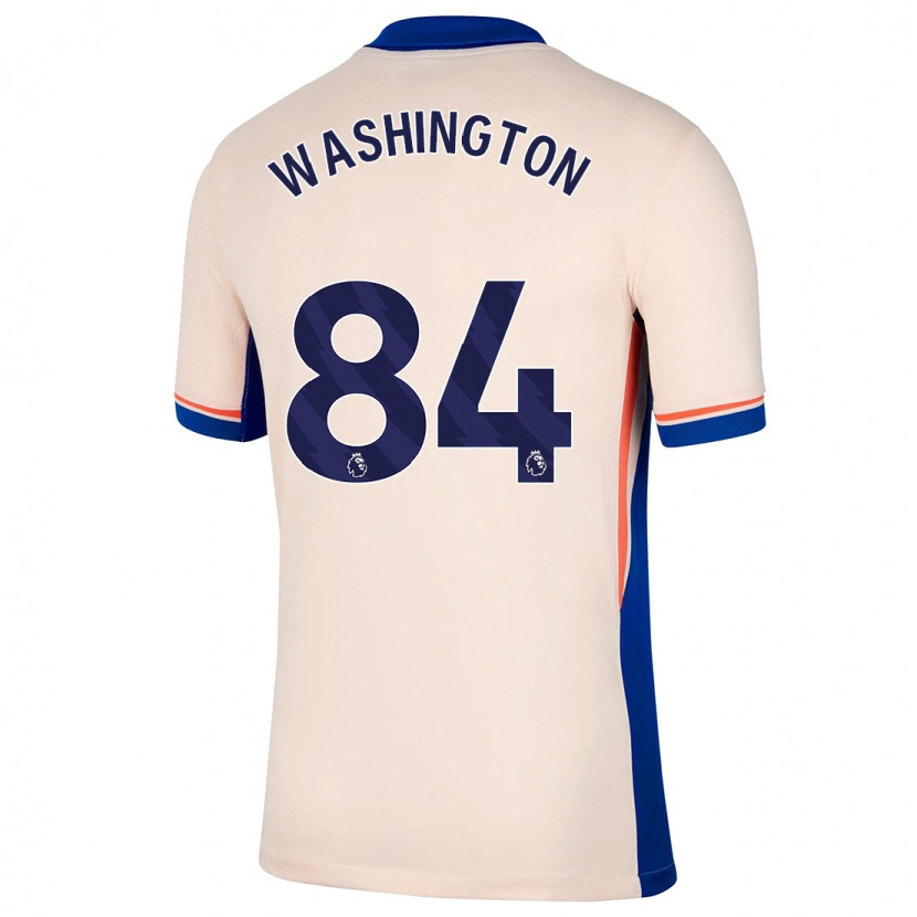 Danxen Niño Camiseta Marcell Washington #84 Beige Claro 2ª Equipación 2024/25 La Camisa México