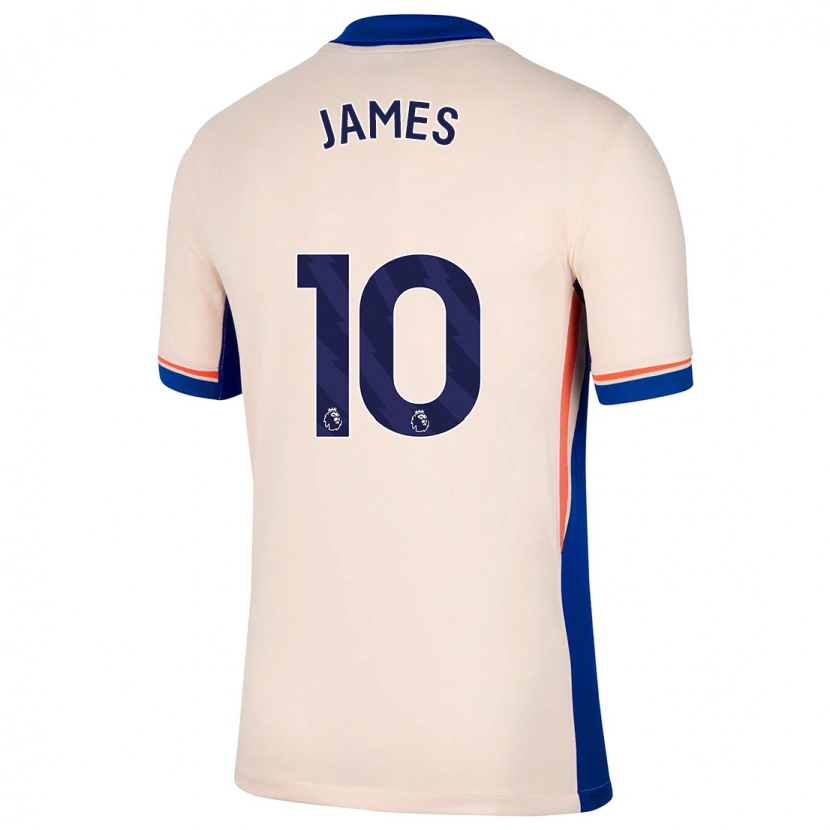 Danxen Niño Camiseta Lauren James #10 Beige Claro 2ª Equipación 2024/25 La Camisa México