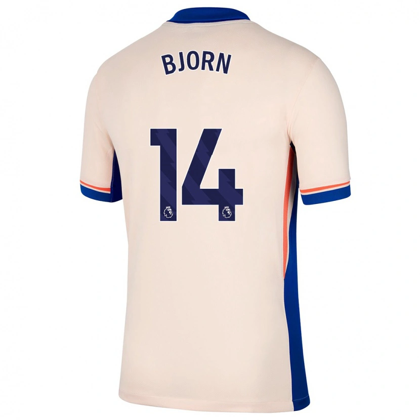 Danxen Niño Camiseta Nathalie Björn #14 Beige Claro 2ª Equipación 2024/25 La Camisa México