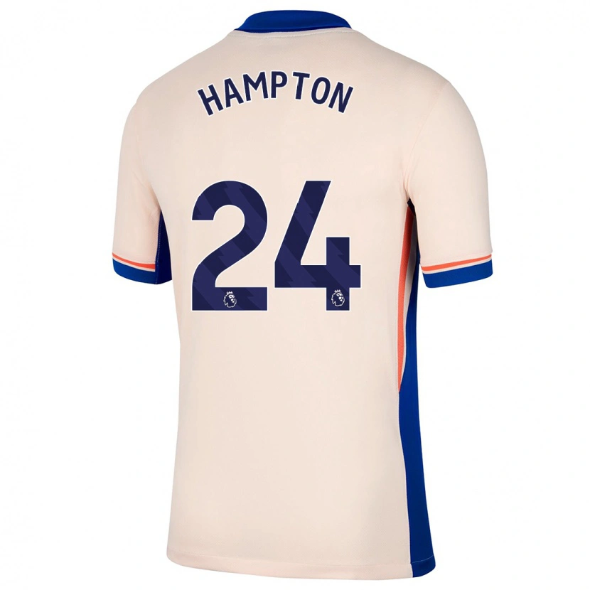 Danxen Niño Camiseta Hannah Hampton #24 Beige Claro 2ª Equipación 2024/25 La Camisa México