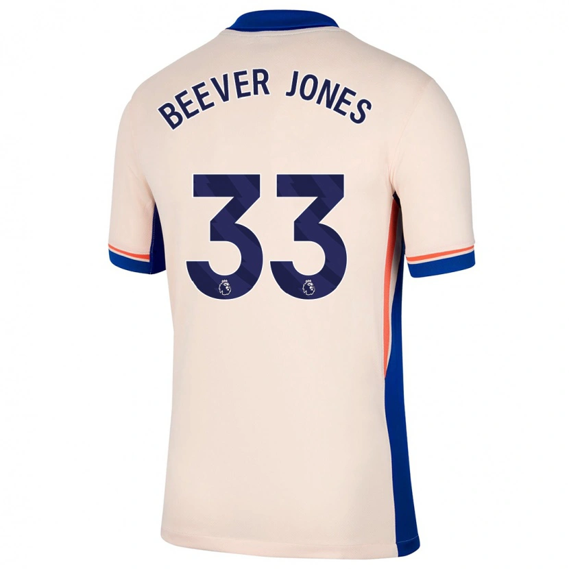 Danxen Niño Camiseta Aggie Beever-Jones #33 Beige Claro 2ª Equipación 2024/25 La Camisa México