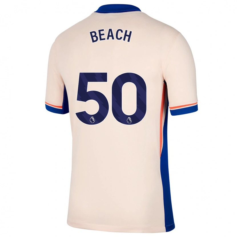 Danxen Niño Camiseta Eddie Beach #50 Beige Claro 2ª Equipación 2024/25 La Camisa México