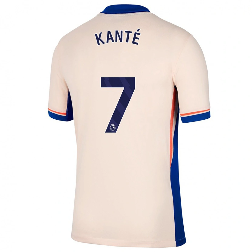 Danxen Niño Camiseta N'golo Kante #7 Beige Claro 2ª Equipación 2024/25 La Camisa México
