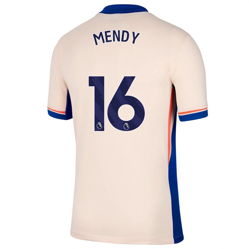 Danxen Niño Camiseta Edouard Mendy #16 Beige Claro 2ª Equipación 2024/25 La Camisa México