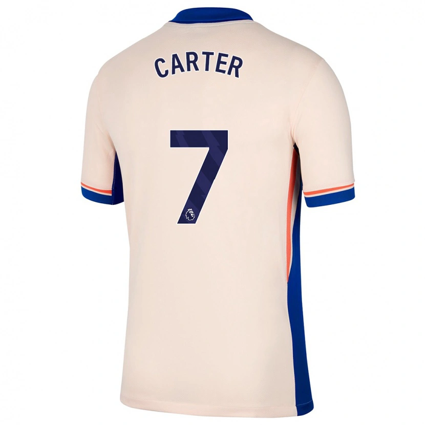 Danxen Niño Camiseta Jessica Carter #7 Beige Claro 2ª Equipación 2024/25 La Camisa México