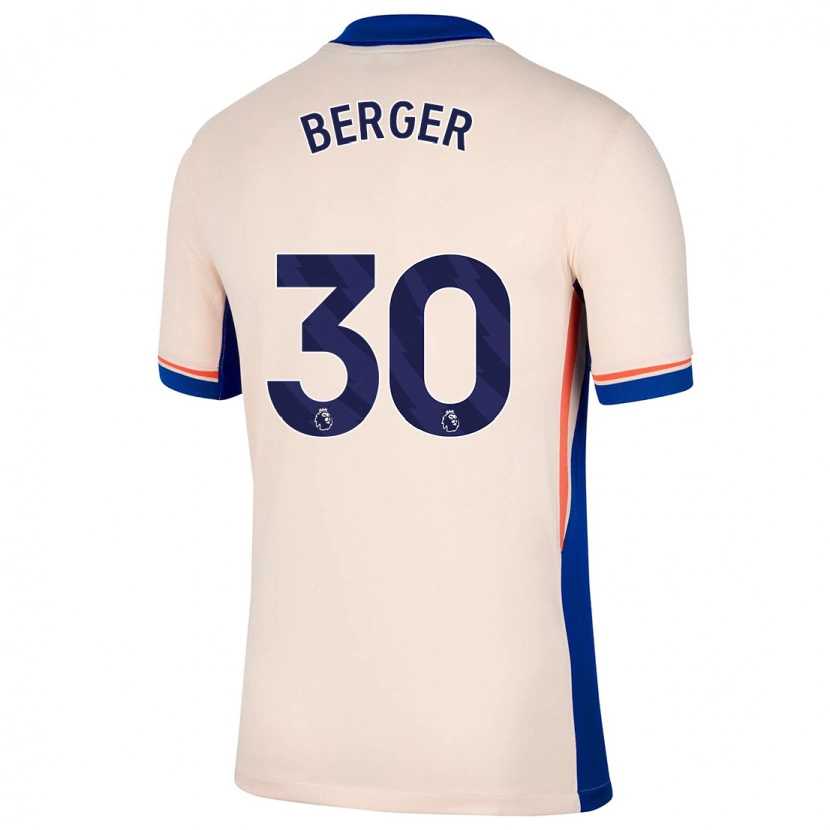 Danxen Niño Camiseta Ann-Katrin Berger #30 Beige Claro 2ª Equipación 2024/25 La Camisa México