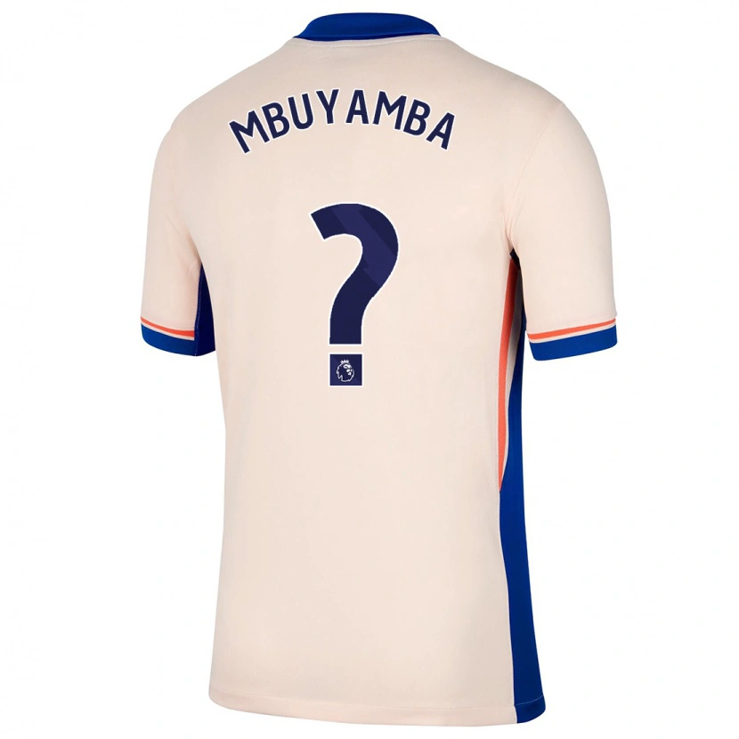 Danxen Niño Camiseta Xavier Mbuyamba #0 Beige Claro 2ª Equipación 2024/25 La Camisa México