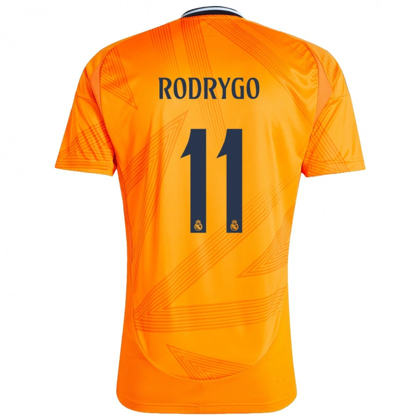 Danxen Niño Camiseta Rodrygo #11 Naranja 2ª Equipación 2024/25 La Camisa México