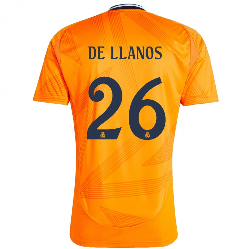 Danxen Niño Camiseta Hugo De Llanos #26 Naranja 2ª Equipación 2024/25 La Camisa México