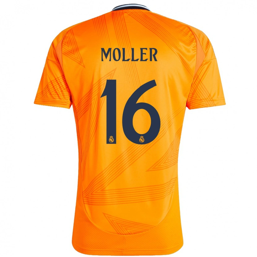 Danxen Niño Camiseta Caroline Møller #16 Naranja 2ª Equipación 2024/25 La Camisa México