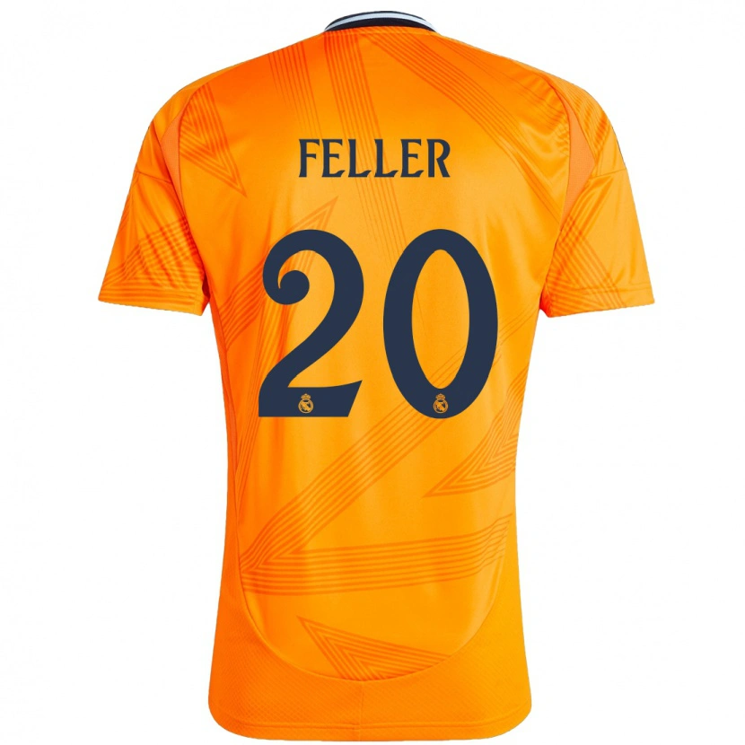 Danxen Niño Camiseta Naomie Feller #20 Naranja 2ª Equipación 2024/25 La Camisa México