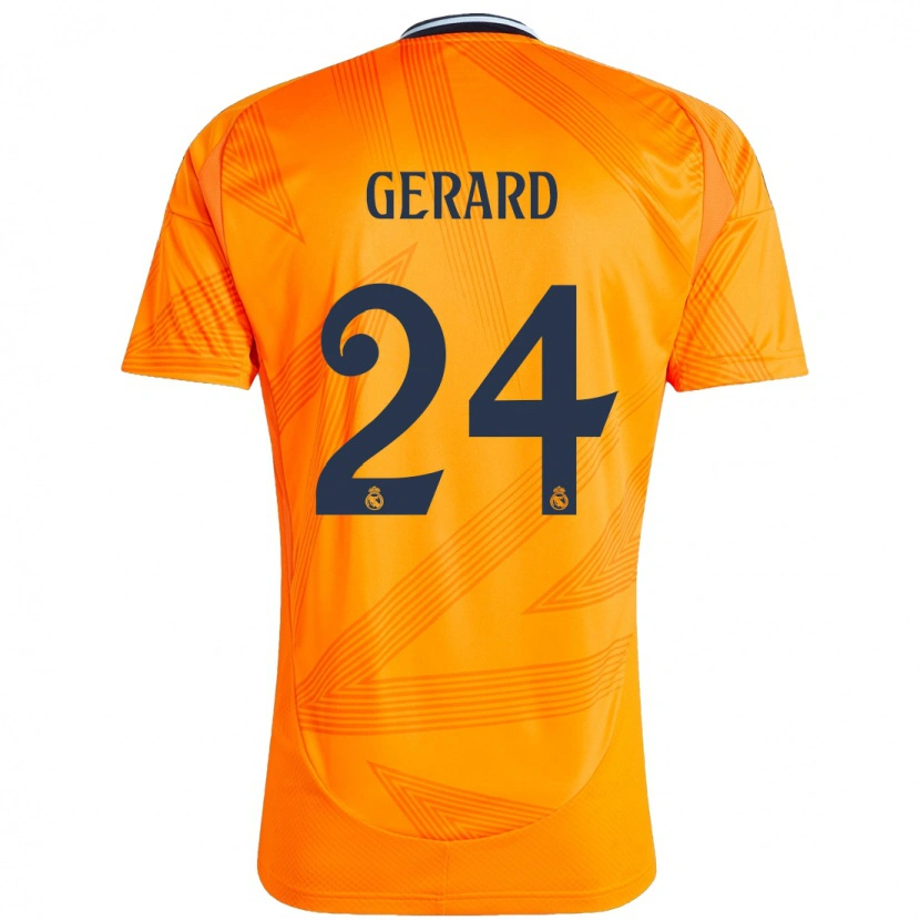 Danxen Niño Camiseta Meline Gerard #24 Naranja 2ª Equipación 2024/25 La Camisa México