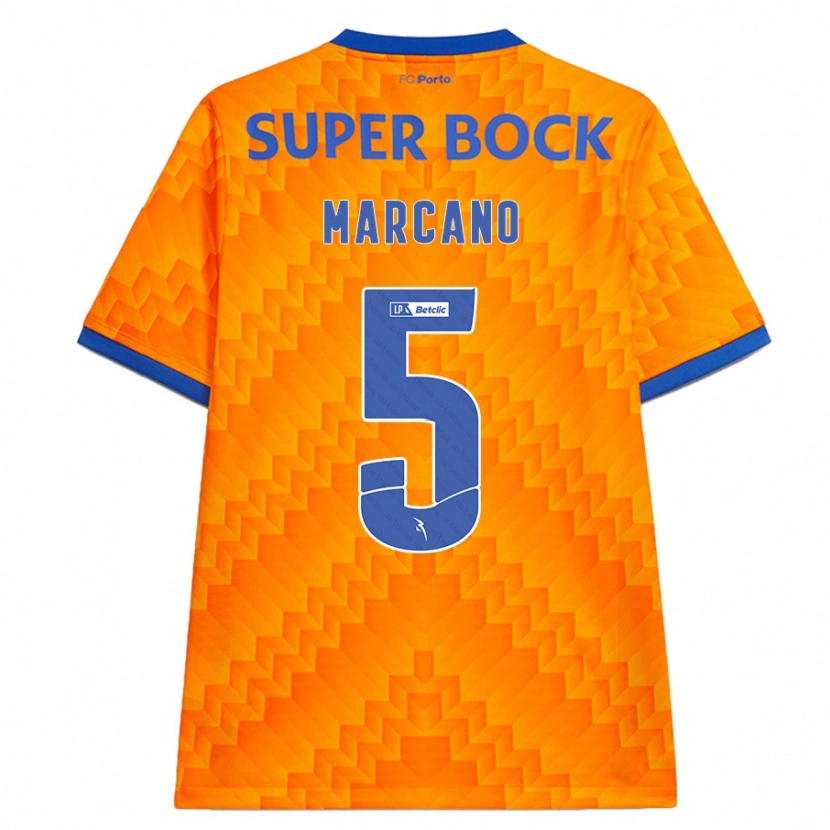 Danxen Niño Camiseta Iván Marcano #5 Naranja 2ª Equipación 2024/25 La Camisa México