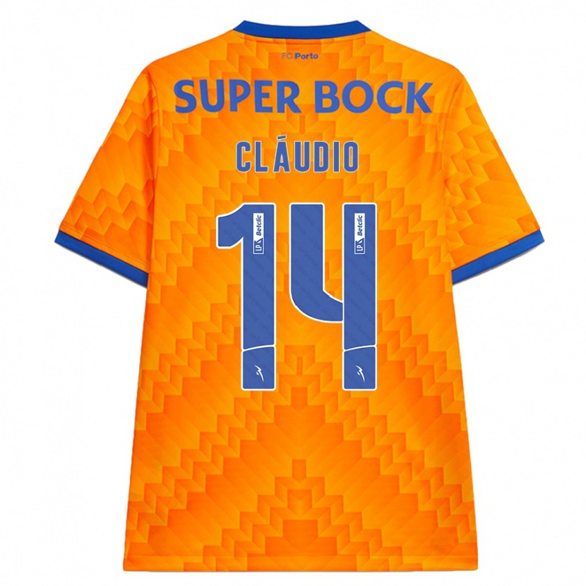 Danxen Niño Camiseta Cláudio Ramos #14 Naranja 2ª Equipación 2024/25 La Camisa México