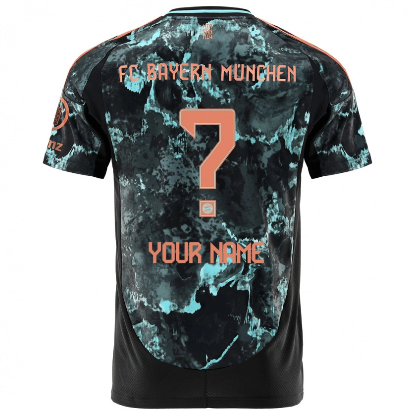 Danxen Niño Camiseta Su Nombre #0 Negro 2ª Equipación 2024/25 La Camisa México