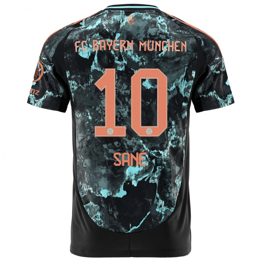 Danxen Niño Camiseta Leroy Sané #10 Negro 2ª Equipación 2024/25 La Camisa México