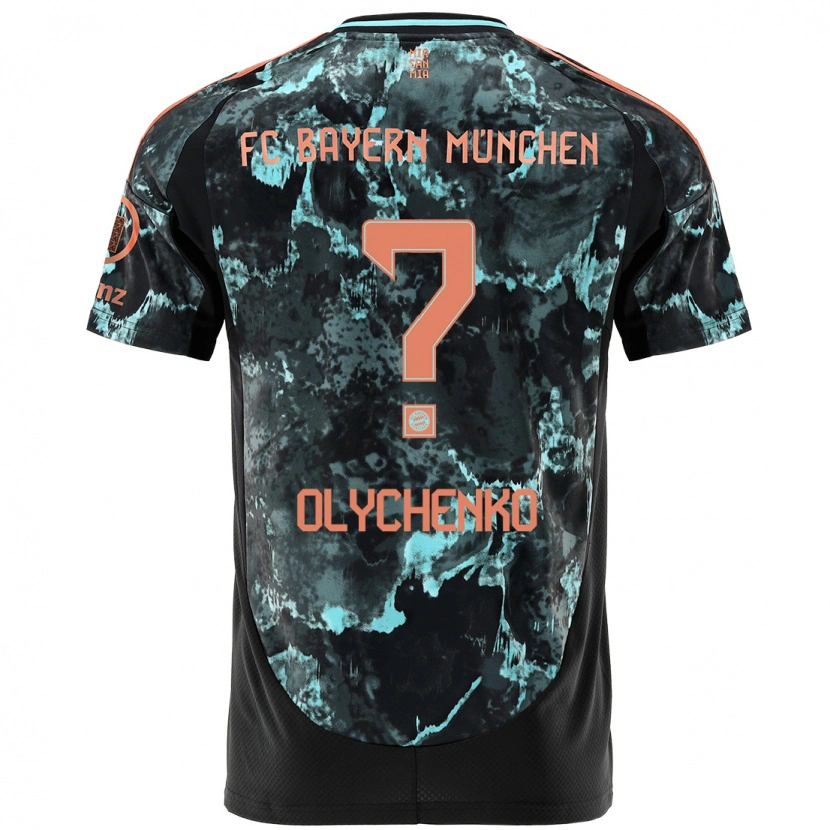 Danxen Niño Camiseta Bogdan Olychenko #0 Negro 2ª Equipación 2024/25 La Camisa México