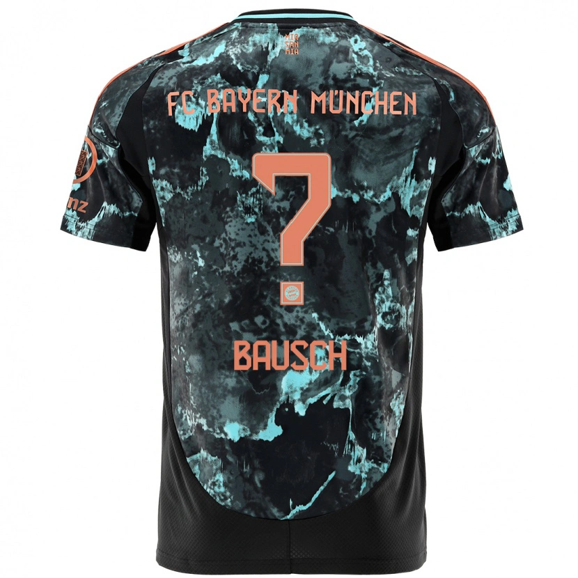 Danxen Niño Camiseta David Bausch #0 Negro 2ª Equipación 2024/25 La Camisa México