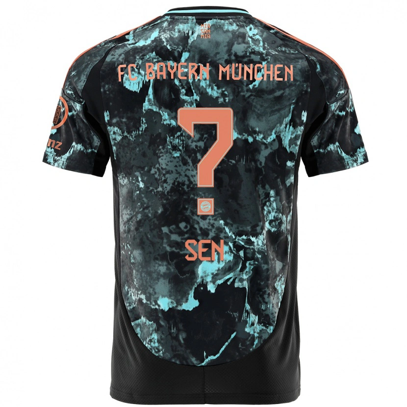 Danxen Niño Camiseta Salih Sen #0 Negro 2ª Equipación 2024/25 La Camisa México