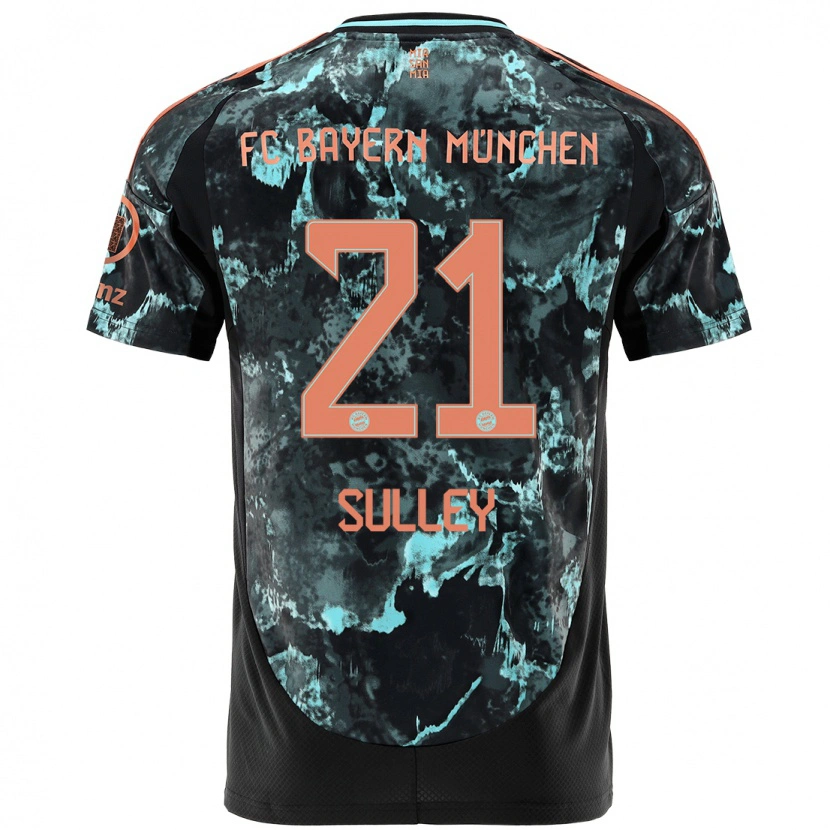 Danxen Niño Camiseta Williams Baffour Sulley #21 Negro 2ª Equipación 2024/25 La Camisa México