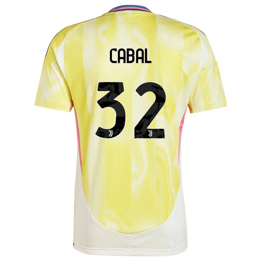 Danxen Niño Camiseta Juan Cabal #32 Amarillo Solar 2ª Equipación 2024/25 La Camisa México