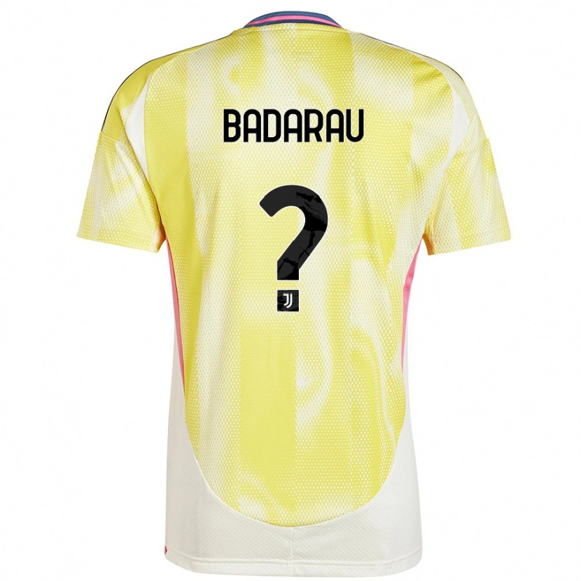 Danxen Niño Camiseta Fabio Bădărău #0 Amarillo Solar 2ª Equipación 2024/25 La Camisa México