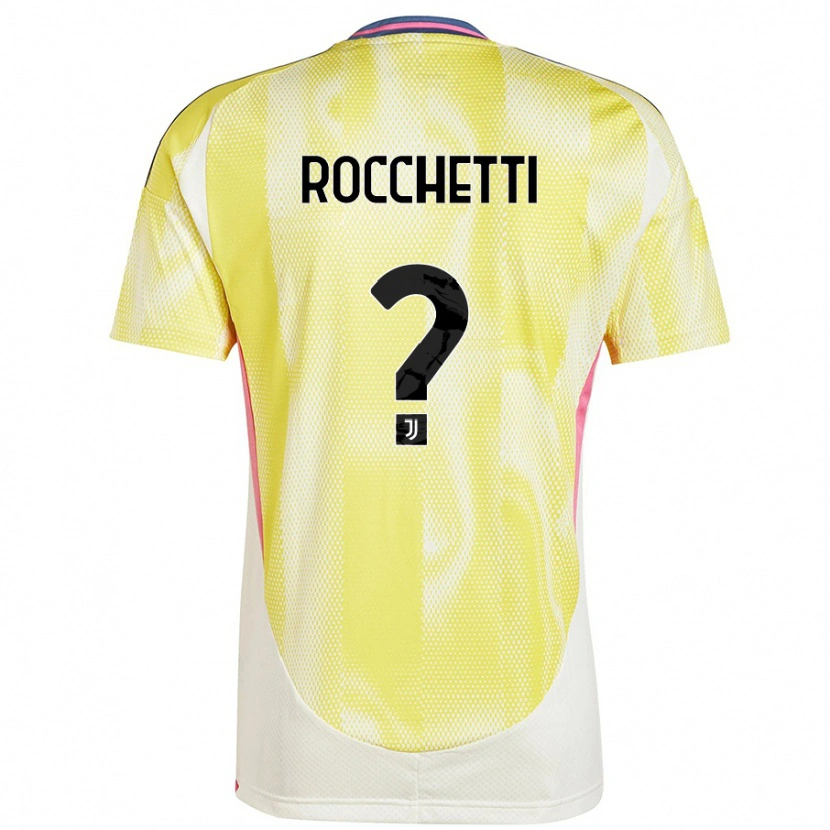 Danxen Niño Camiseta Edoardo Rocchetti #0 Amarillo Solar 2ª Equipación 2024/25 La Camisa México