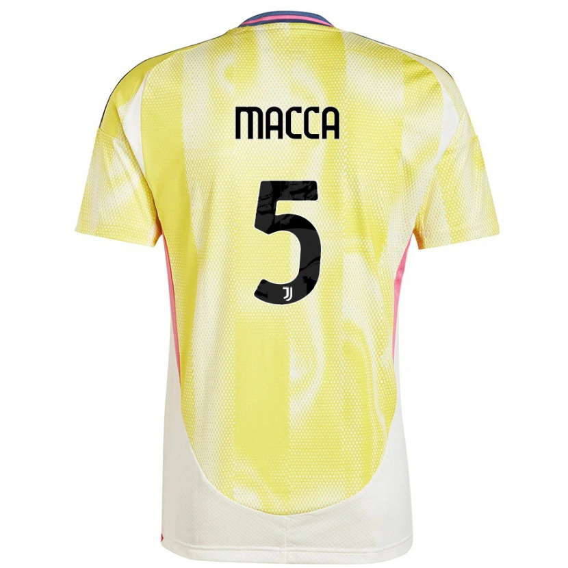 Danxen Niño Camiseta Federico Macca #5 Amarillo Solar 2ª Equipación 2024/25 La Camisa México