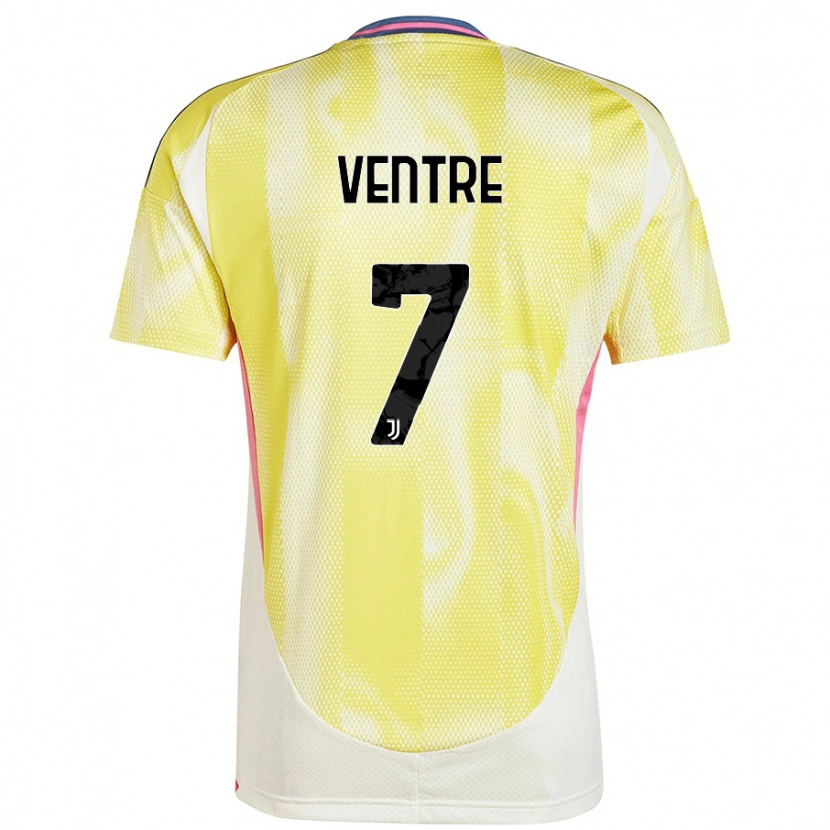 Danxen Niño Camiseta Alessandro Ventre #7 Amarillo Solar 2ª Equipación 2024/25 La Camisa México