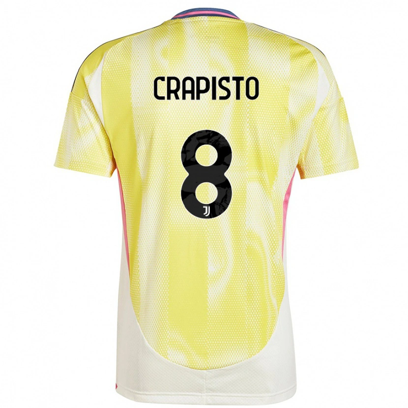 Danxen Niño Camiseta Francesco Crapisto #8 Amarillo Solar 2ª Equipación 2024/25 La Camisa México