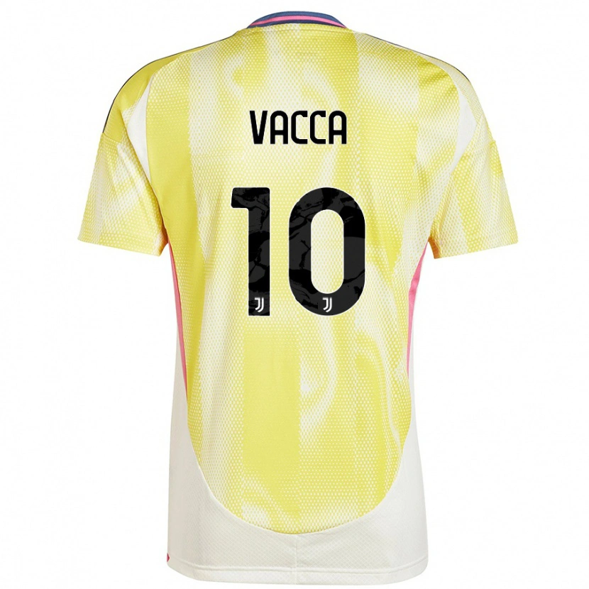 Danxen Niño Camiseta Alessio Vacca #10 Amarillo Solar 2ª Equipación 2024/25 La Camisa México