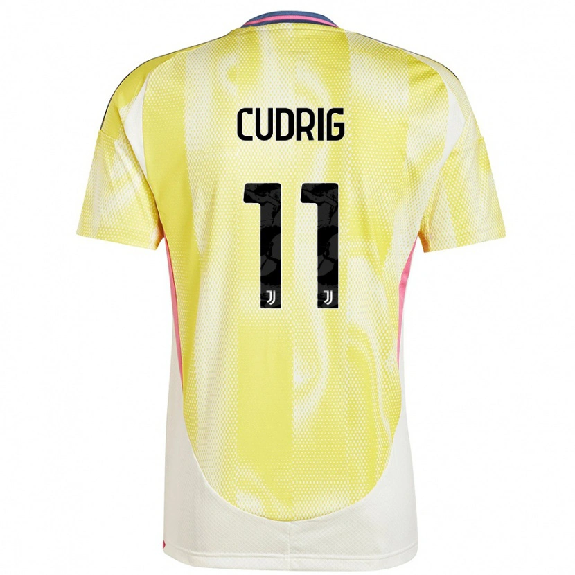 Danxen Niño Camiseta Nicolò Cudrig #11 Amarillo Solar 2ª Equipación 2024/25 La Camisa México