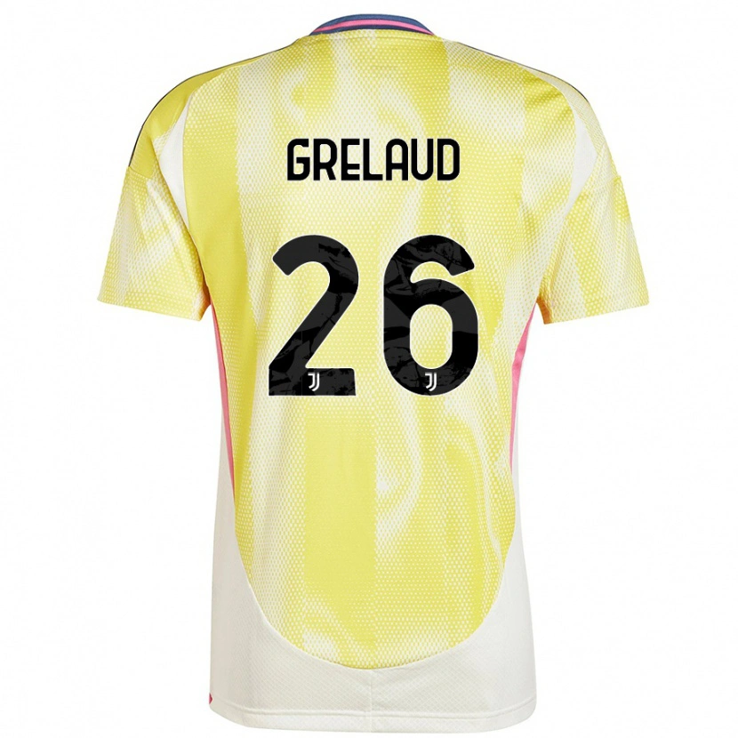 Danxen Niño Camiseta Josue Grelaud #26 Amarillo Solar 2ª Equipación 2024/25 La Camisa México