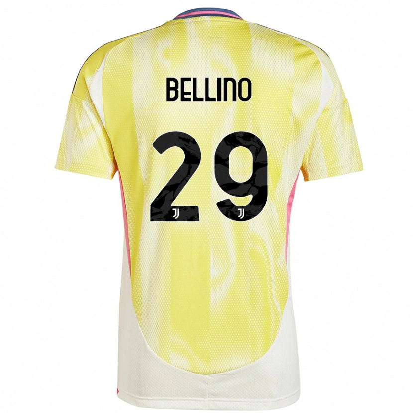 Danxen Niño Camiseta Filippo Bellino #29 Amarillo Solar 2ª Equipación 2024/25 La Camisa México
