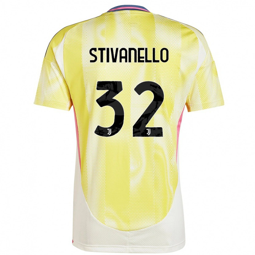 Danxen Niño Camiseta Riccardo Stivanello #32 Amarillo Solar 2ª Equipación 2024/25 La Camisa México