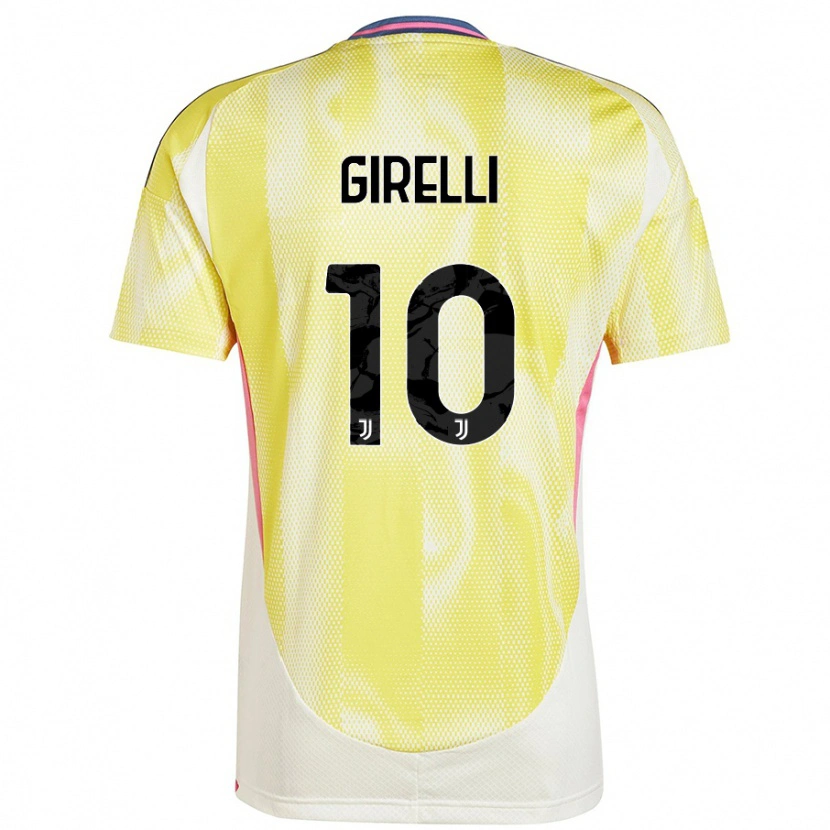 Danxen Niño Camiseta Cristiana Girelli #10 Amarillo Solar 2ª Equipación 2024/25 La Camisa México