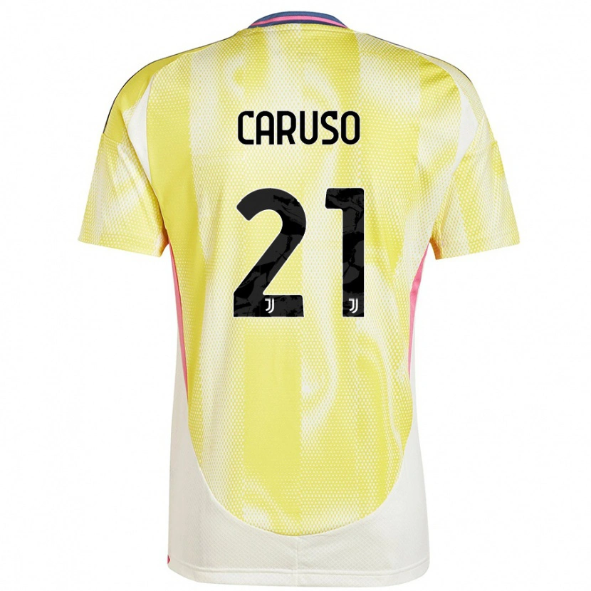 Danxen Niño Camiseta Arianna Caruso #21 Amarillo Solar 2ª Equipación 2024/25 La Camisa México